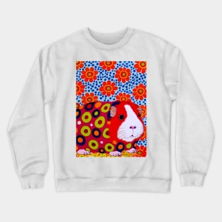 Smell the Flowers, Little Guinea Pig Crewneck Sweatshirt